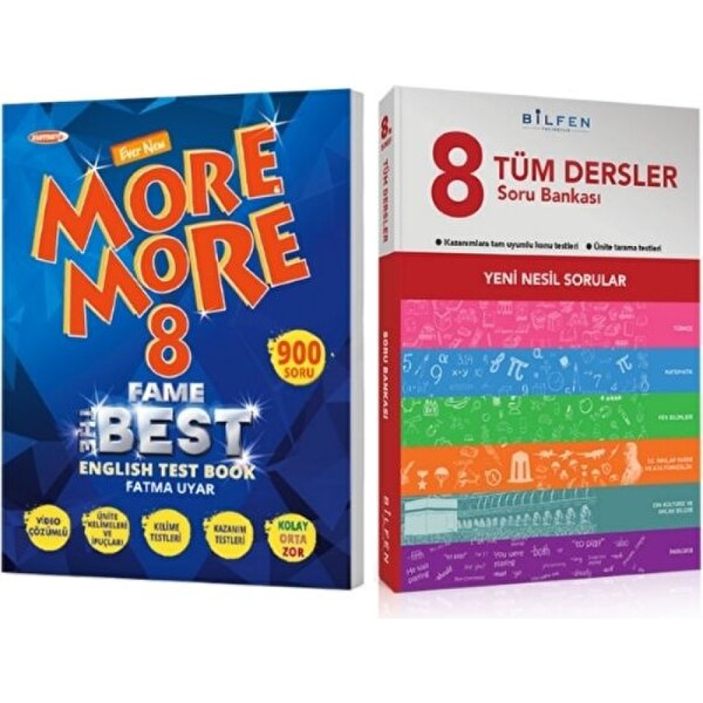 More & More More And More 8. Sınıf Fame Fenomen English Test Book + Soru Bankası 8.sınıf Tüm Dersler Yabancı Dil Öğretici Kitaplar ve Eğitim Setleri Fiyatı