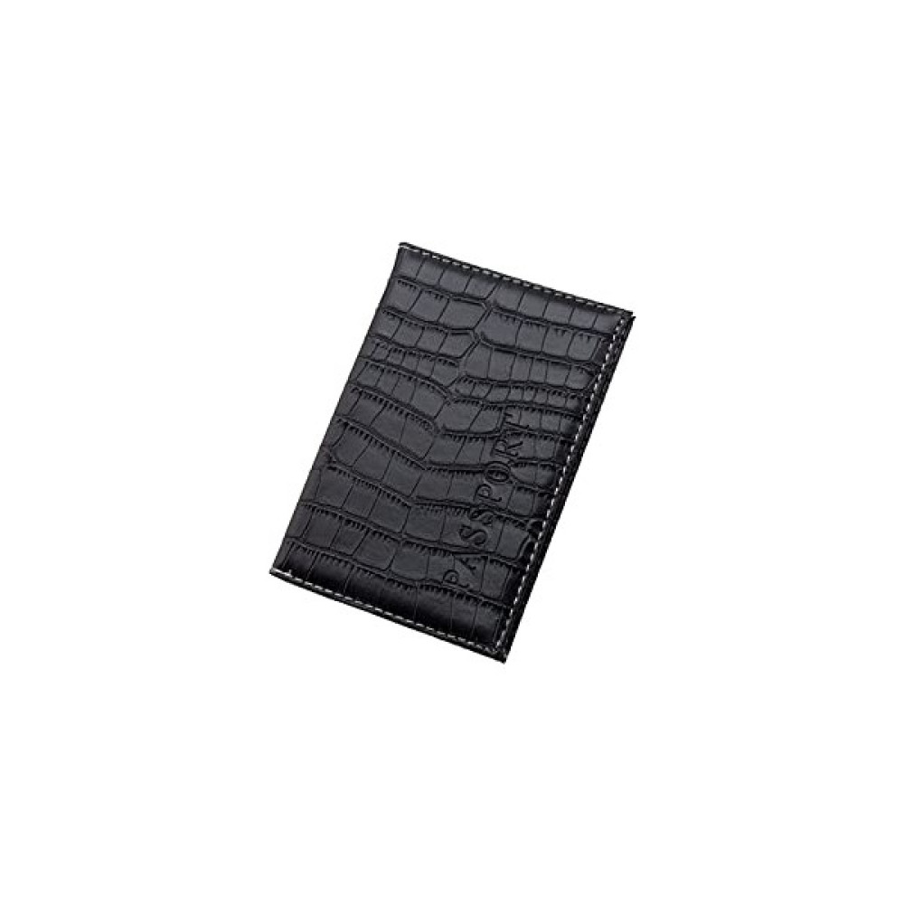 More Shopping Unisex Siyah Kabartmalı Yumuşak Deri Pasaport Kılıfı Erkek Cüzdan Fiyatı