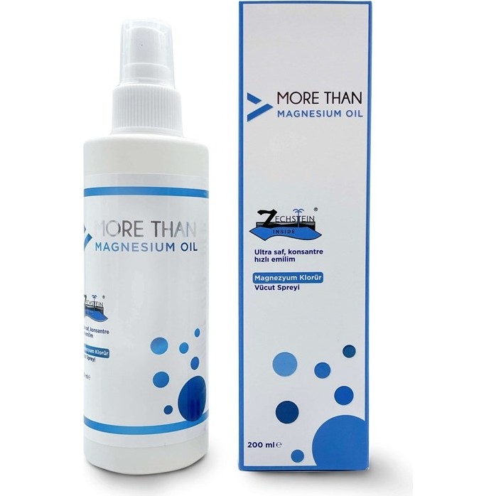 More Than Magnezyum Yağı 200 ml - Zechstein Denizinden Elde Edilen Saf Magnezyum Klorür Spreyi, Hollanda Menşeli Diğer Fiyatı