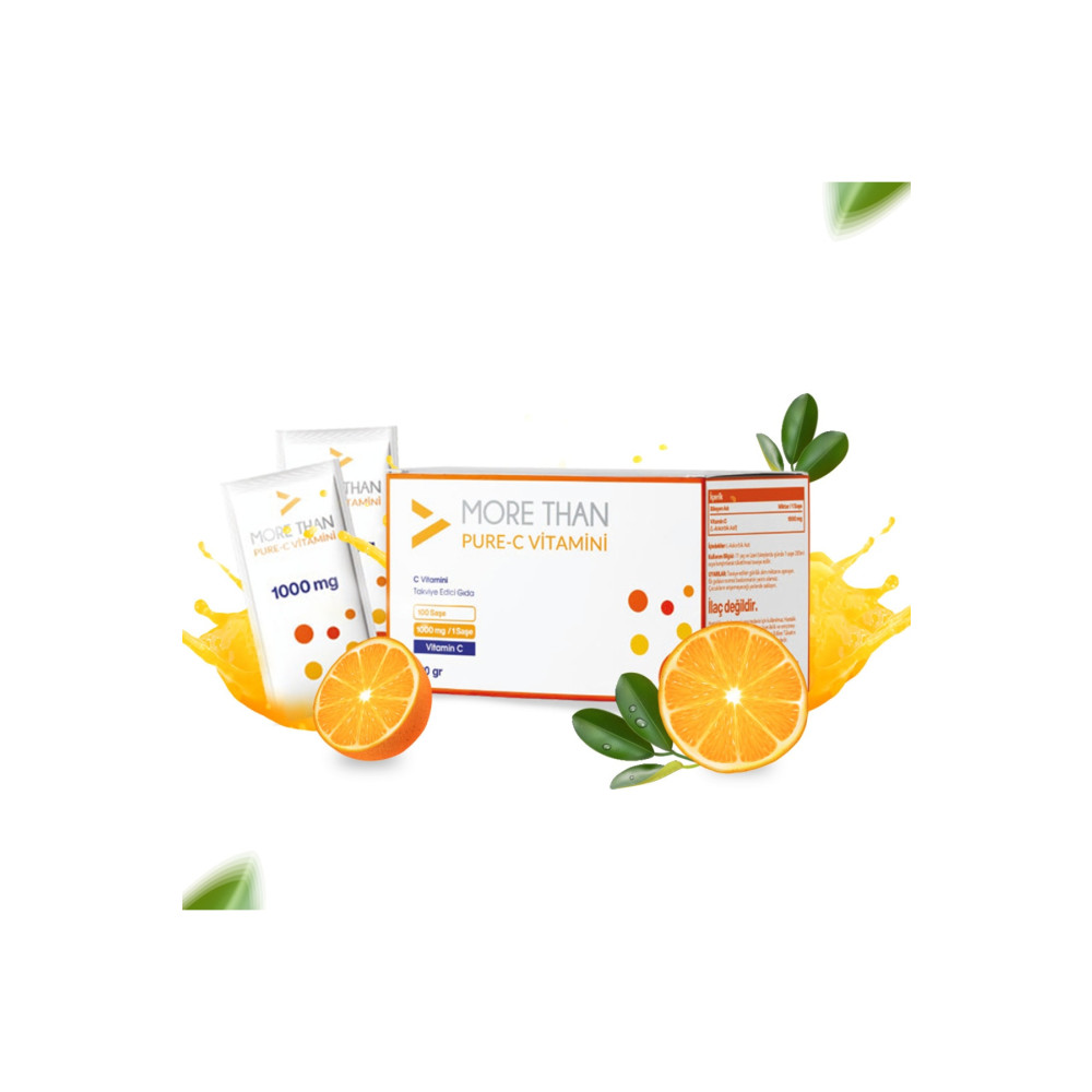 MORE THAN Pure C 1000mg/saşe C Vitamini Ascorbic Acid Sağlık / Diyet Fiyatı