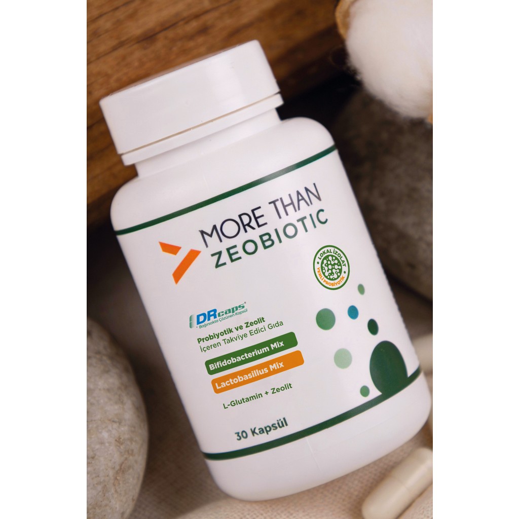 More Than Zeobiotic 30 Kapsül Probiyotik ve Zeolit İçeren Takviye Edici Gıda Türkiye Menşeli Diğer Fiyatı