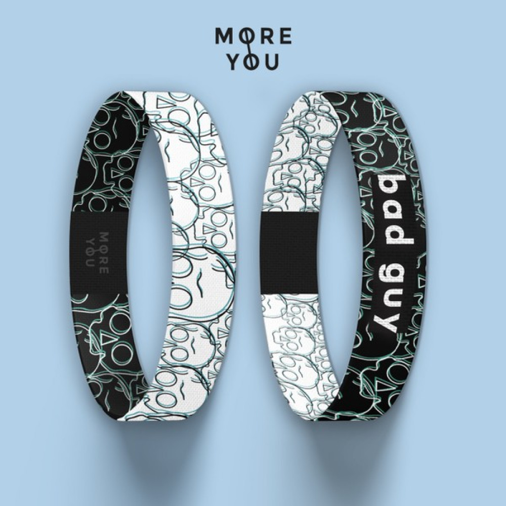 More You Wear Bad Guy Unisex Bileklik - Small - Beyaz Saat ve Bileklik Aksesuarı Fiyatı
