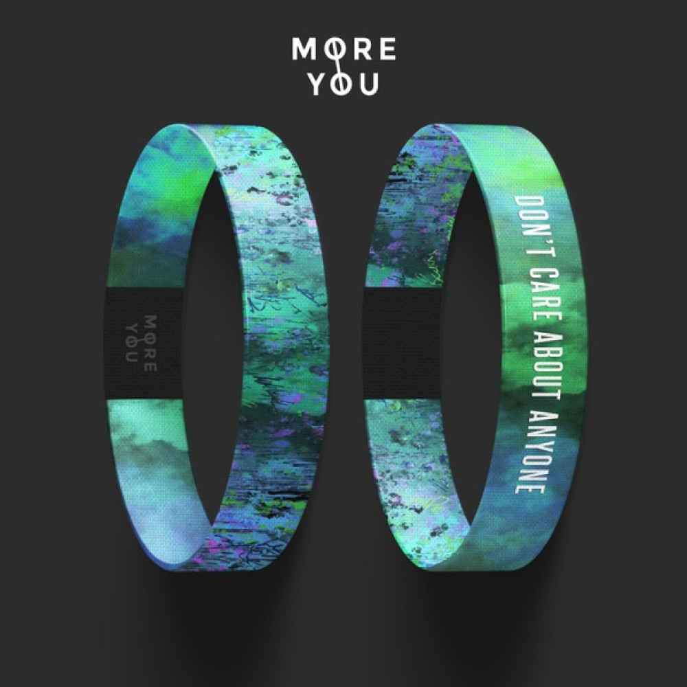 More You Wear Don't Care About Anyone Unisex Bileklik - Medium - Yeşil Saat ve Bileklik Aksesuarı Fiyatı