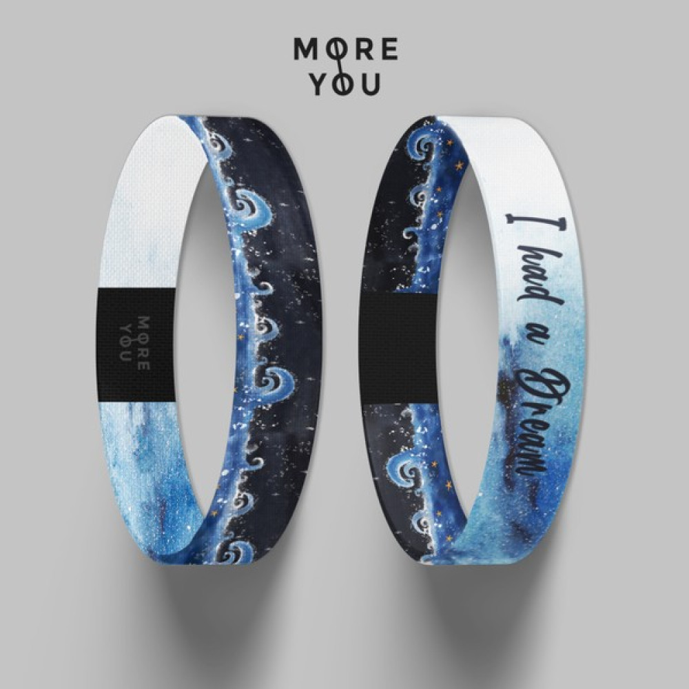 More You Wear I Had A Dream Unisex Bileklik - Medium - Açık Mavi Saat ve Bileklik Aksesuarı Fiyatı