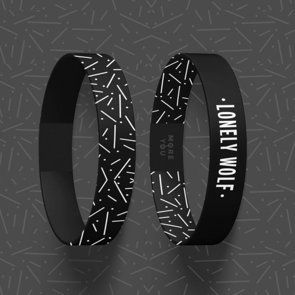 More You Wear Lonely Wolf Unisex Bileklik - Medium - Çok Renkli-KR1 Saat ve Bileklik Aksesuarı Fiyatı