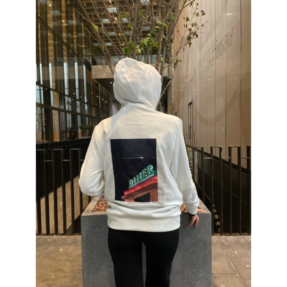 Moren Best More’n Best Beyaz Nakışlı ve Baskılı Kapüşonlu Sweatshirt Bayan Sweatshirt Fiyatı
