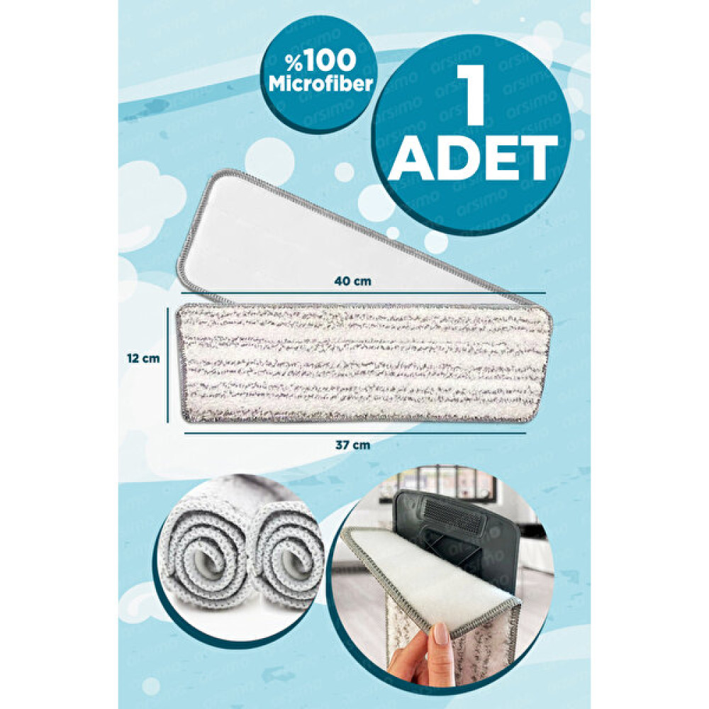 Moreva Sprey Mop Microfiber Yedek Bez Temizlik Malzemeleri Fiyatı