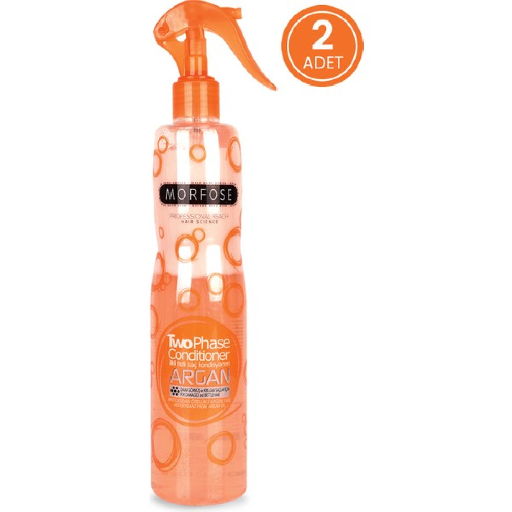 Morfose Çift Fazlı Argan Turuncu Fön Suyu 400 ml x 2 Adet Saç Bakım Maskeleri & Serumlar & Spreyler Fiyatı