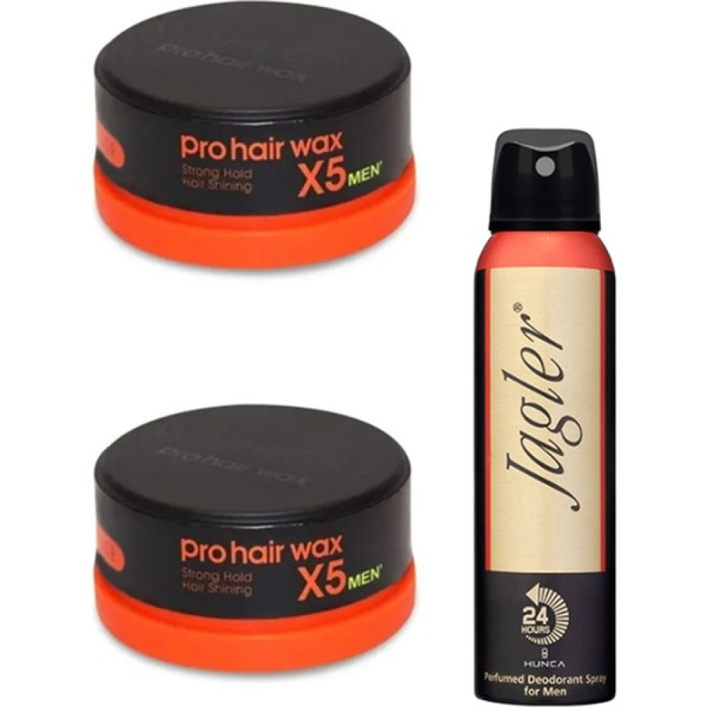 Morfose Men Prohair X5 Turuncu Wax 150 ml Vax 2 Adet + Jagler Deodorant 150 ml Saç Şekillendirici Krem Fiyatı