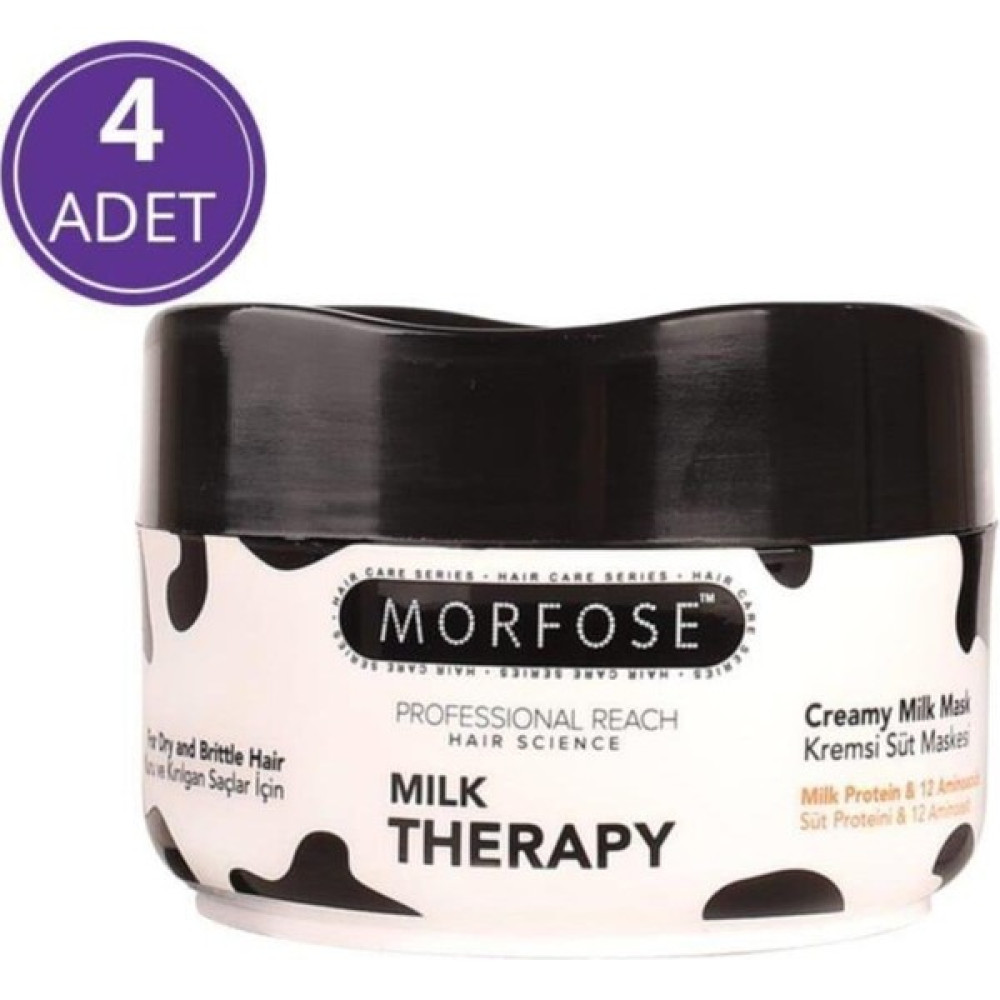 Morfose Milk Therapy Maske 500 ml - 4 Adet Saç Bakım Maskeleri & Serumlar & Spreyler Fiyatı