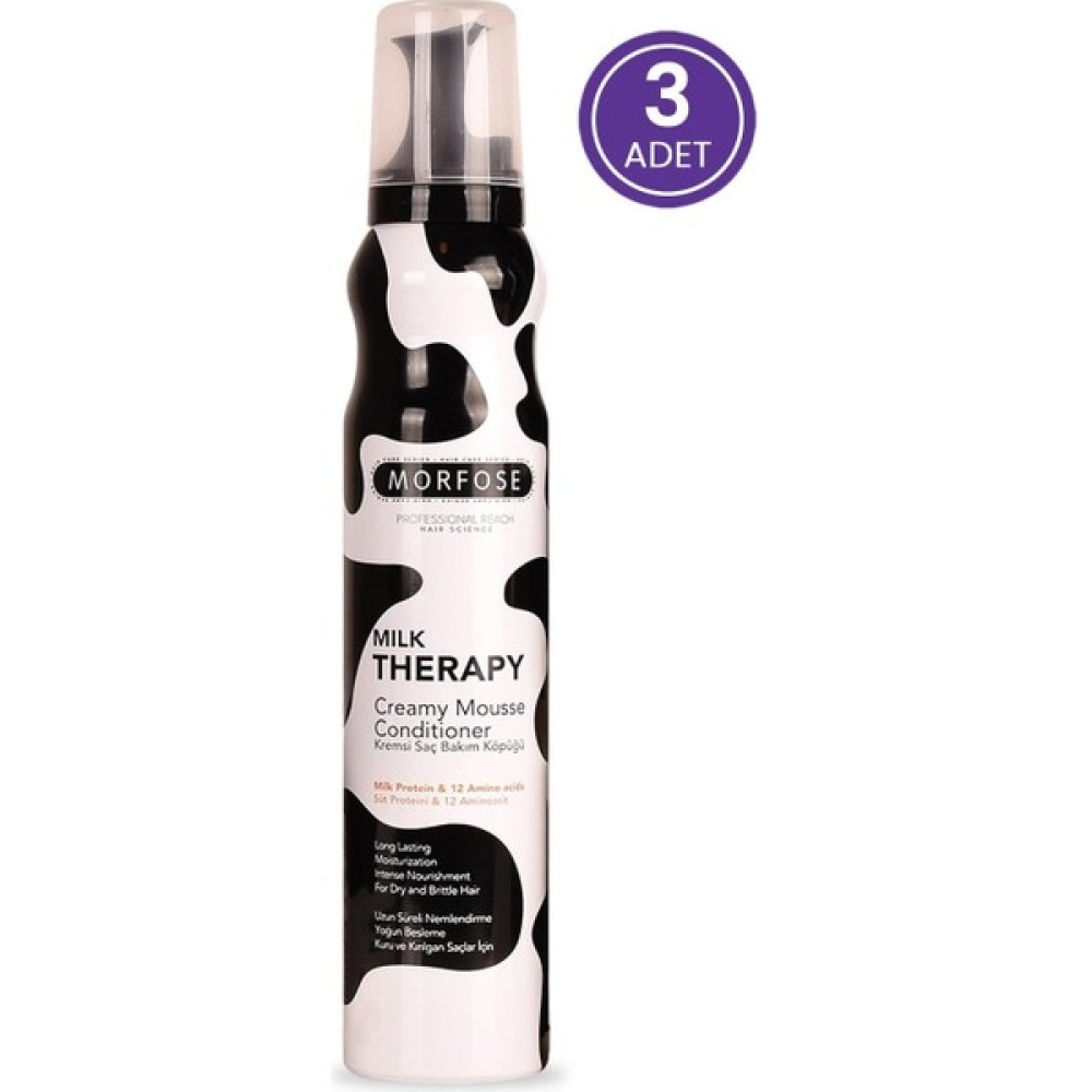 Morfose Milk Therapy Saç Köpüğü 200 ml 3 Adet Morfose Saç Şekillendirici Köpük Fiyatı