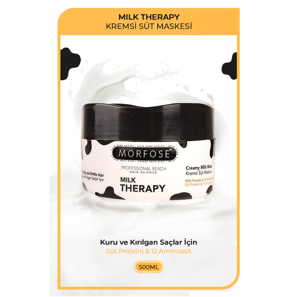 Morfose Milk Therapy Süt Maskesi 500 ml Saç Bakım Maskeleri & Serumlar & Spreyler Fiyatı