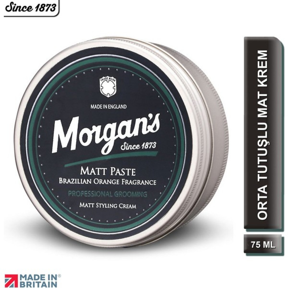 Morgan's Pomade Matt Paste Brazilian Orange - Mat Görünümlü Orta Tutuşlu Saç Şekillendirme Kremi 75 ml Saç Şekillendirici Krem Fiyatı