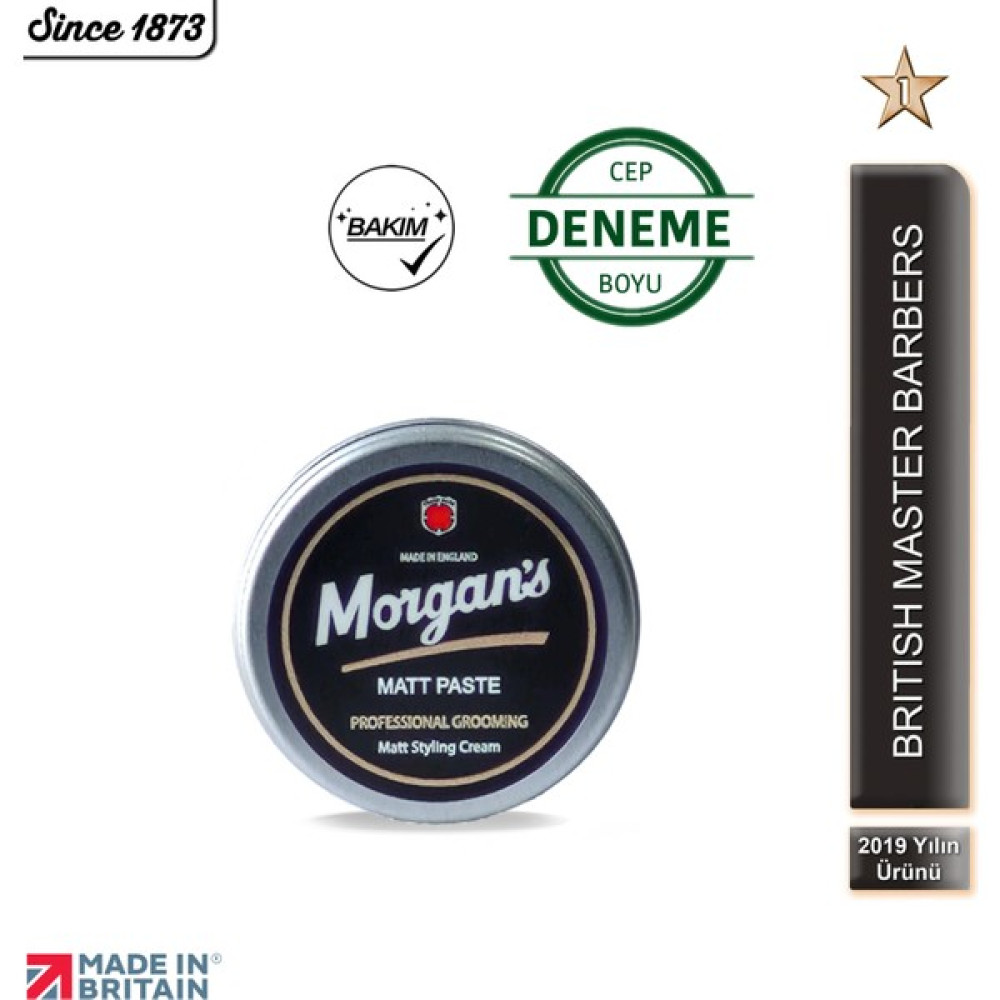 Morgan's Pomade Matt Paste Mat Bitiş Şekillendirici Krem 15ml (DENEME CEP BOY) Oto Boyaları Fiyatı