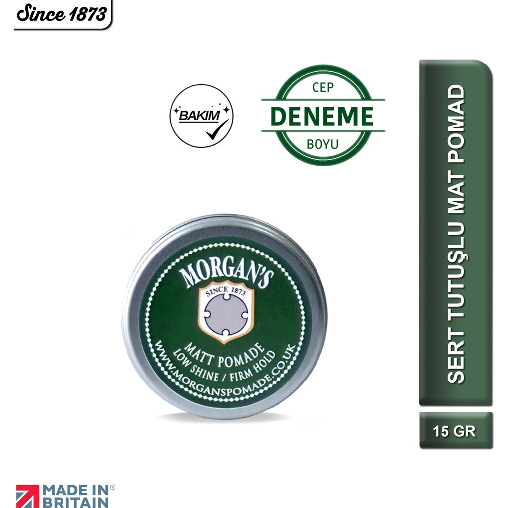 Morgan's Pomade Morgan's Sert Tutuşlu Mat Pomad 15 ml Doğal Görünüm Sağlayan Suda Çözünür Saç Şekillendirici Diğer Fiyatı