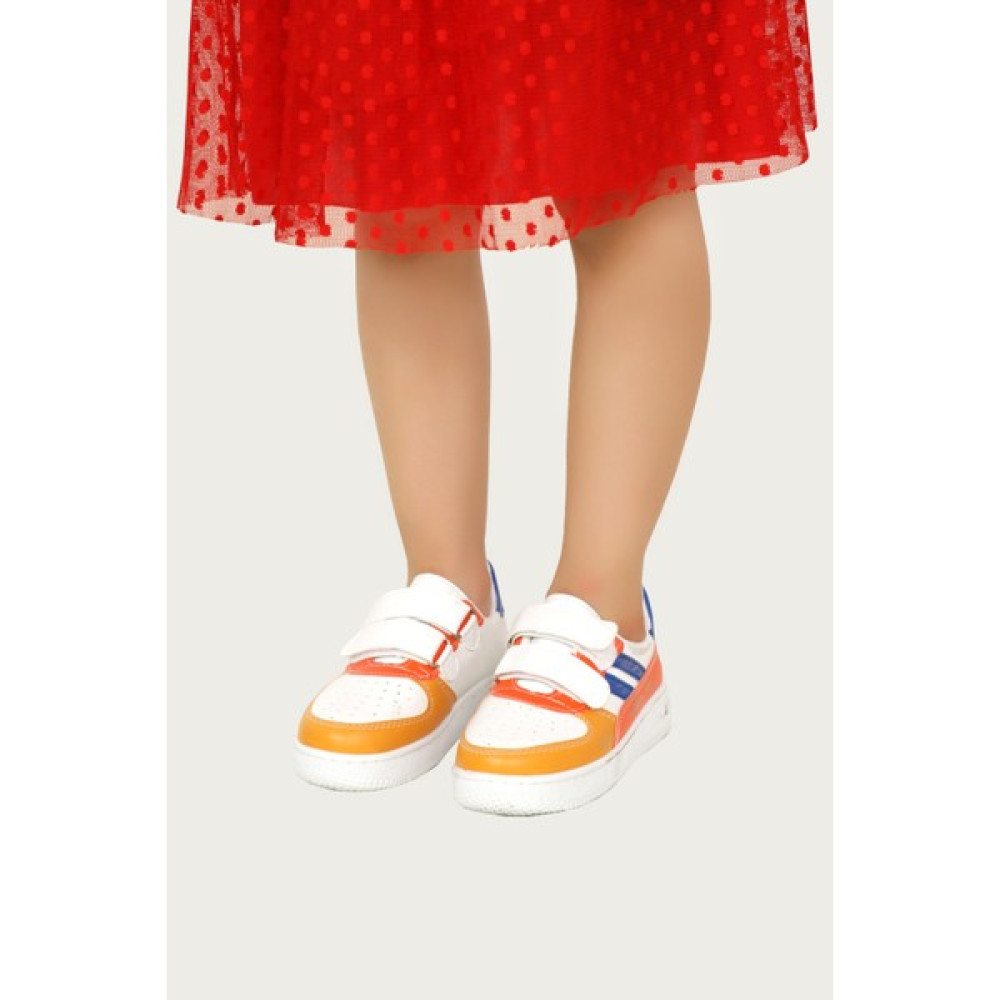 Moricha Kız Çocuk Turuncu Cırt Cırtlı Outdoor Spor Ayakkabı Sneaker DC10164 Kız Çocuk Günlük Ayakkabısı Fiyatı