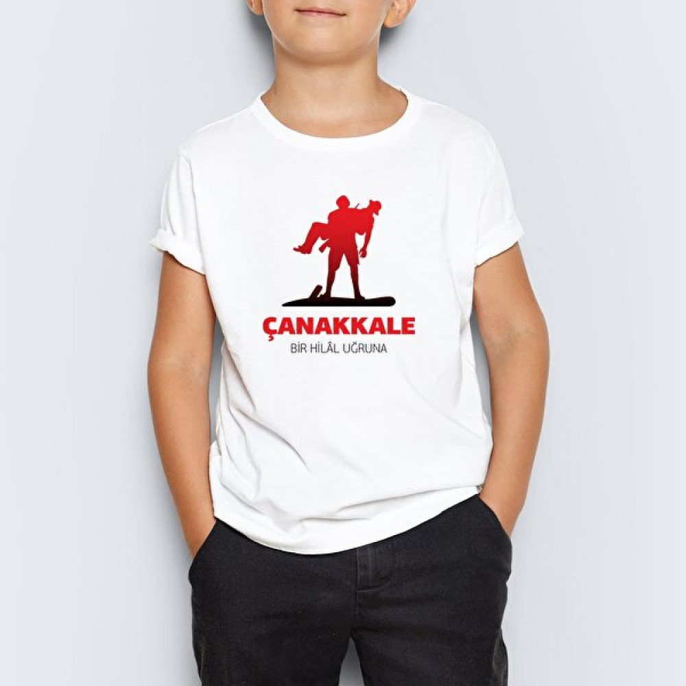 Morinna 18 Mart Çanakkale Zaferi Temalı Beyaz Unisex Çocuk T-Shirt Mr-02 Erkek Çocuk T-shirt Fiyatı