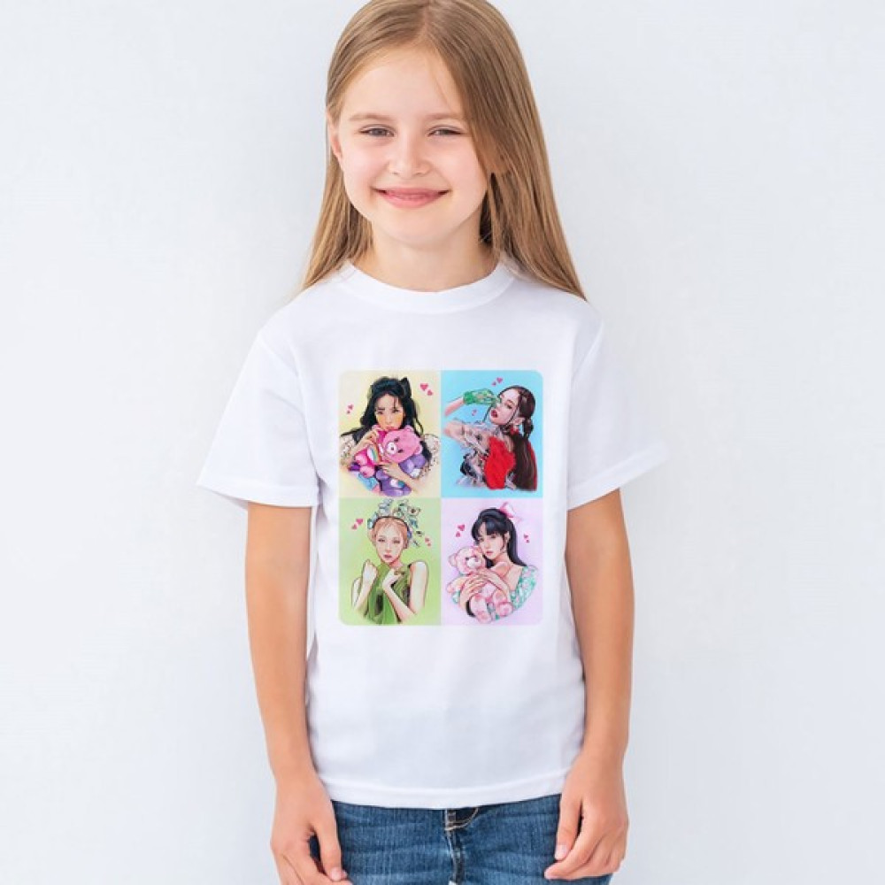 Morinna Blackpink Baskılı Unisex Çocuk Tişört T-Shirt Mr-12 Kız Çocuk T-shirt Fiyatı