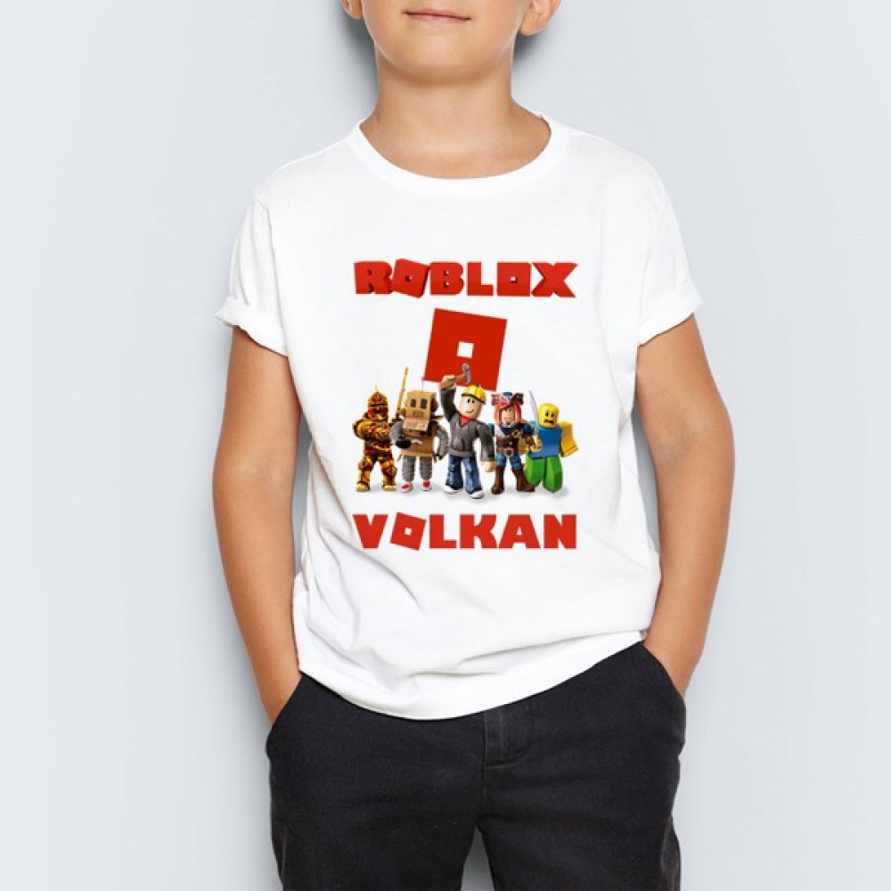 Morinna Isme Özel Roblox Baskılı Çocuk Tişört T-Shirt Mr-02 Erkek Çocuk T-shirt Fiyatı