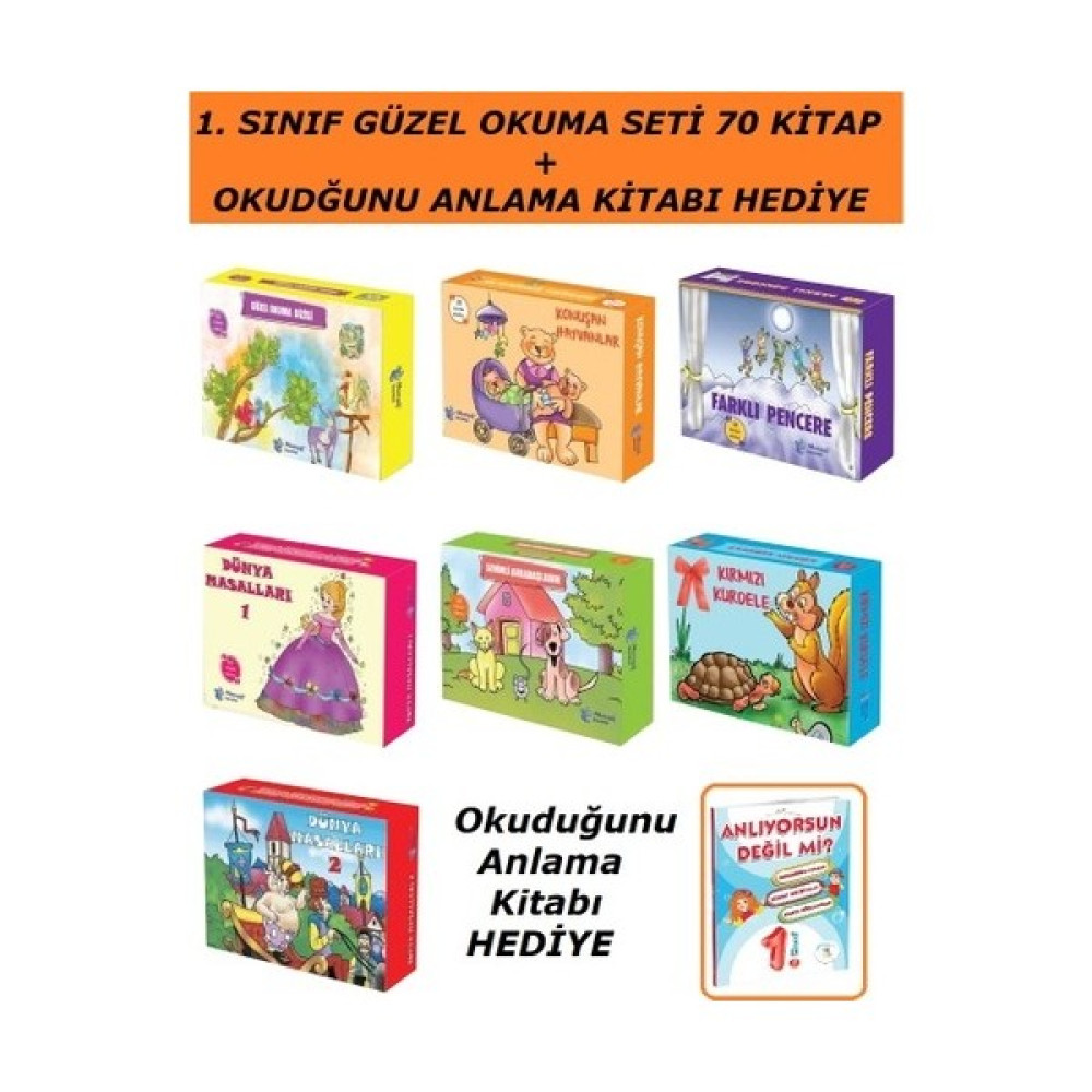 Morışık 1. Sınıf Hikaye Seti 70 Kitap + Okuduğunu Anlama Kitabı Hediye Çocuk Masal Fiyatı