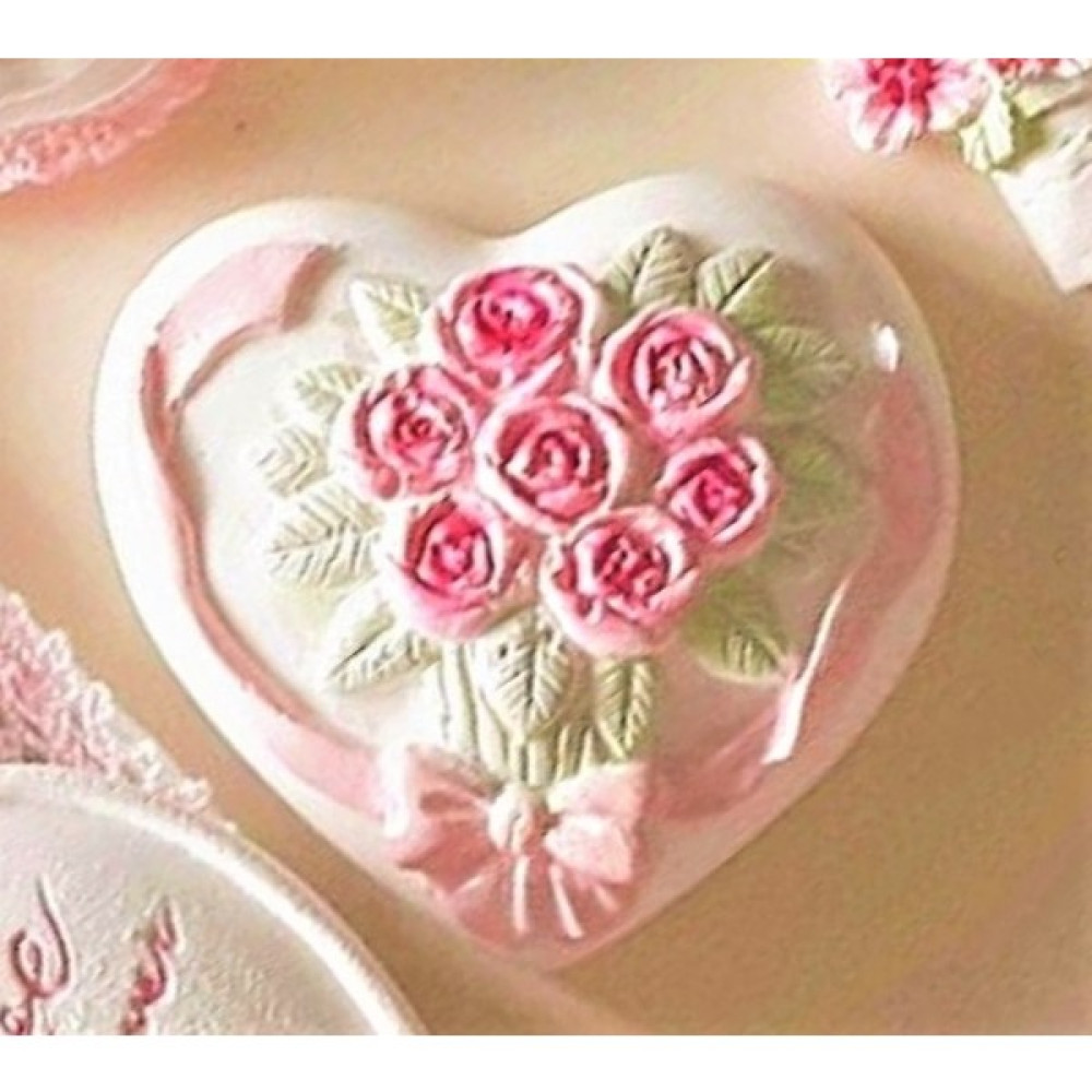 Morlalem Kalp Gül Çiçek Demet 7cm Silikon Kalıp K-097 - Pembe - 7,1 cm Ev & Dekorasyon Aksesuarları Fiyatı