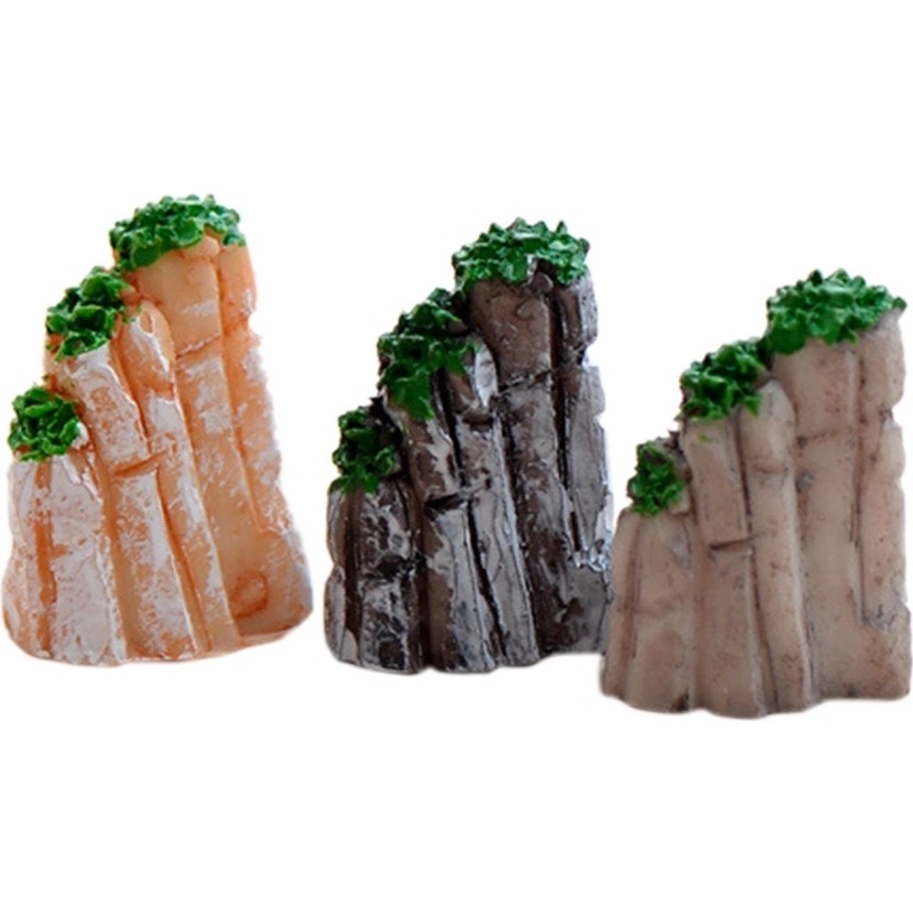 Morlalem Terrarium Için 3cm Mini Minyatür Kaya Kayalık Taş Dağ Silikon Kalıp K-655, Kokulu Taş Mum Kalıbı Diğer Fiyatı