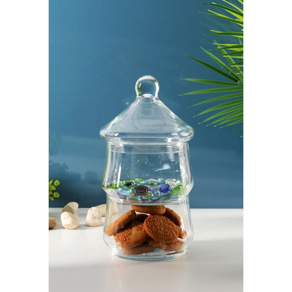 Morlimon 2 Katlı Cam Kurabiyelik Drajelik 25 cm Kase Fiyatı