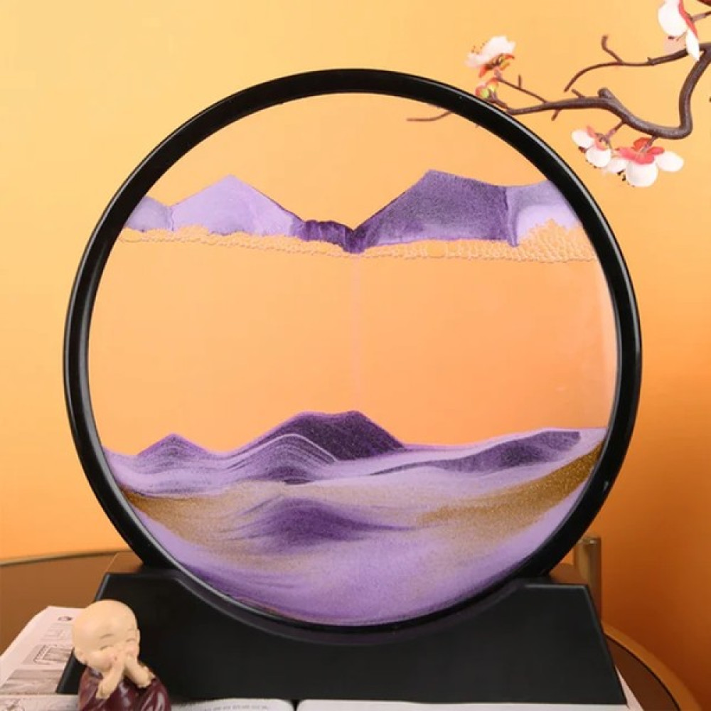 Morlimon 3D Dekoratif Yuvarlak Kum Saati 18CM - Mor Biblo Fiyatı