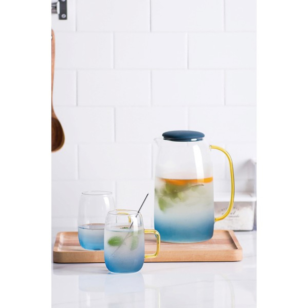 Morlimon Firdevs 3'lü Borosilikat Sürahi Bardak Seti 1600 ml Sürahi Fiyatı