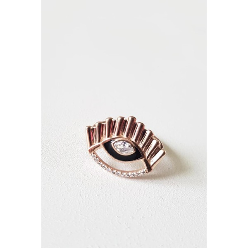 MorMajor Silver Eyelashes Kirpik Mineli Taşlı Gümüş Yüzük - Standart Gümüş Yüzük Fiyatı