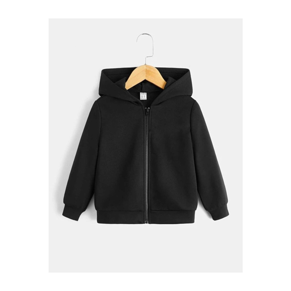 MORNİNG KİDS Çocuk Unisex Siyah Fermuarlı Hırka 2-3 Yaş Beden Kadın Hırka Fiyatı