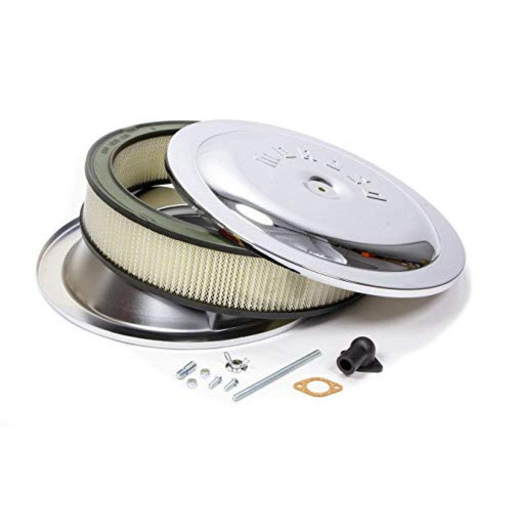 Moroso 65910 Steel Chrome Air Cleaner Kit, 14" x 3"