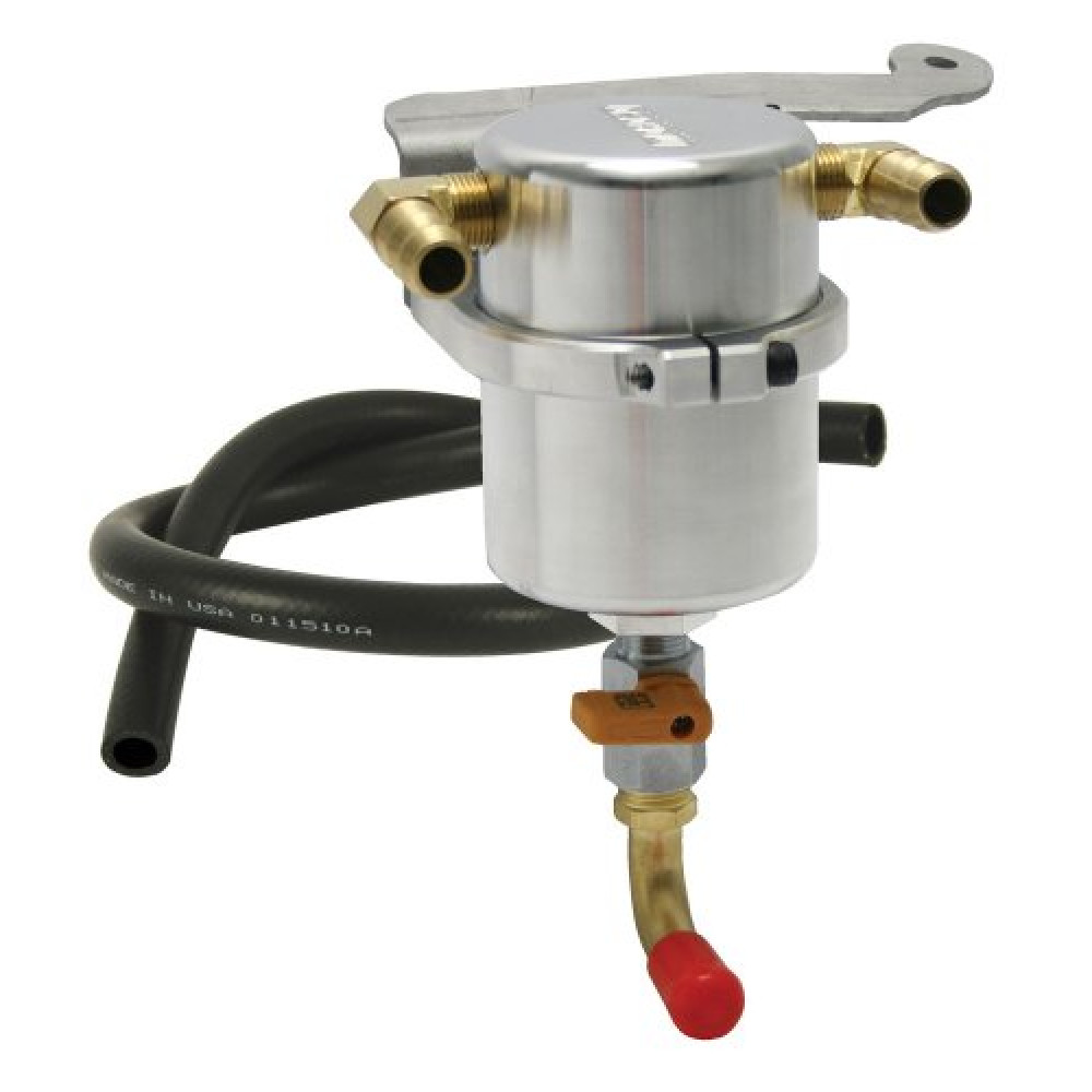 Moroso 85485 Air/Oil Separator Catch Can Kit for Mustang GT 5.0 11-14