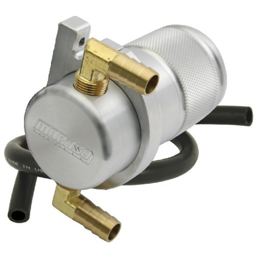Moroso 85496 Air/Oil Separator Catch Can Kit, Universal Small Body, Raw Finish