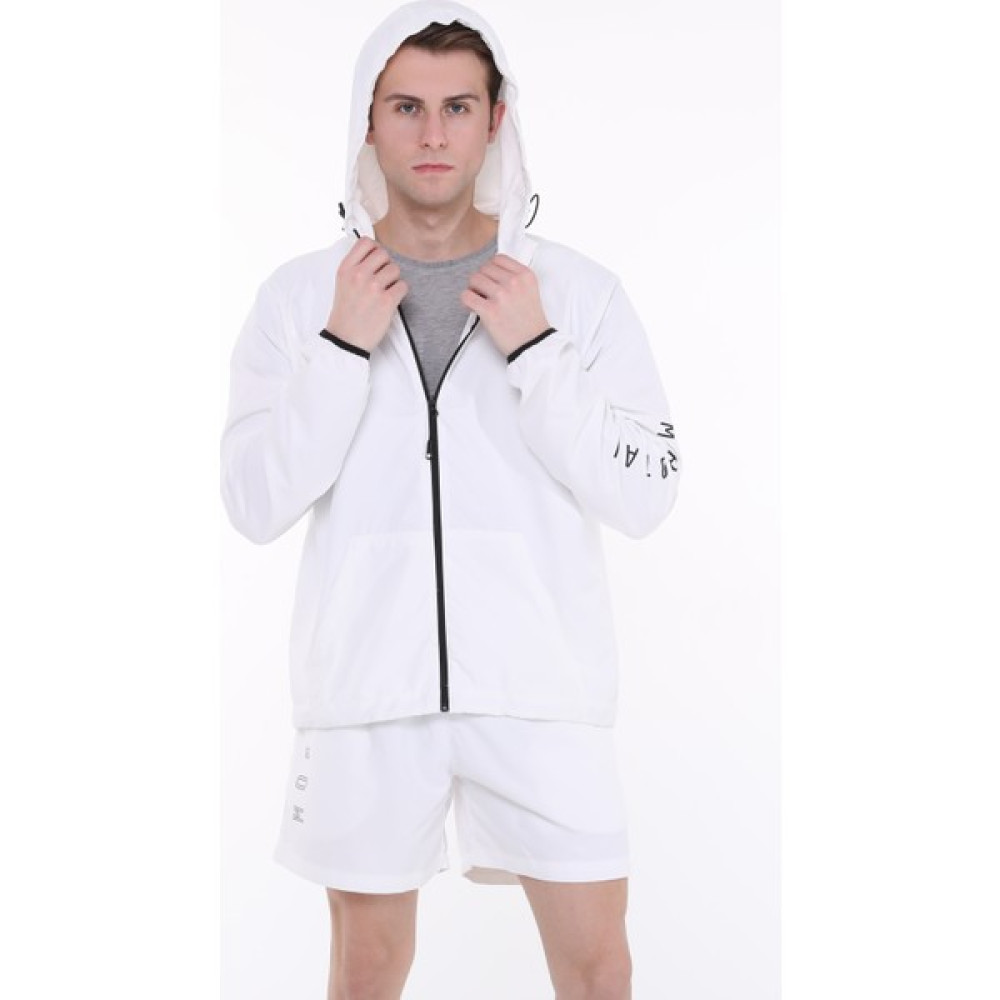 Morotai Men Slim Windbreaker - white /Black - 2XL Oto Boyaları Fiyatı