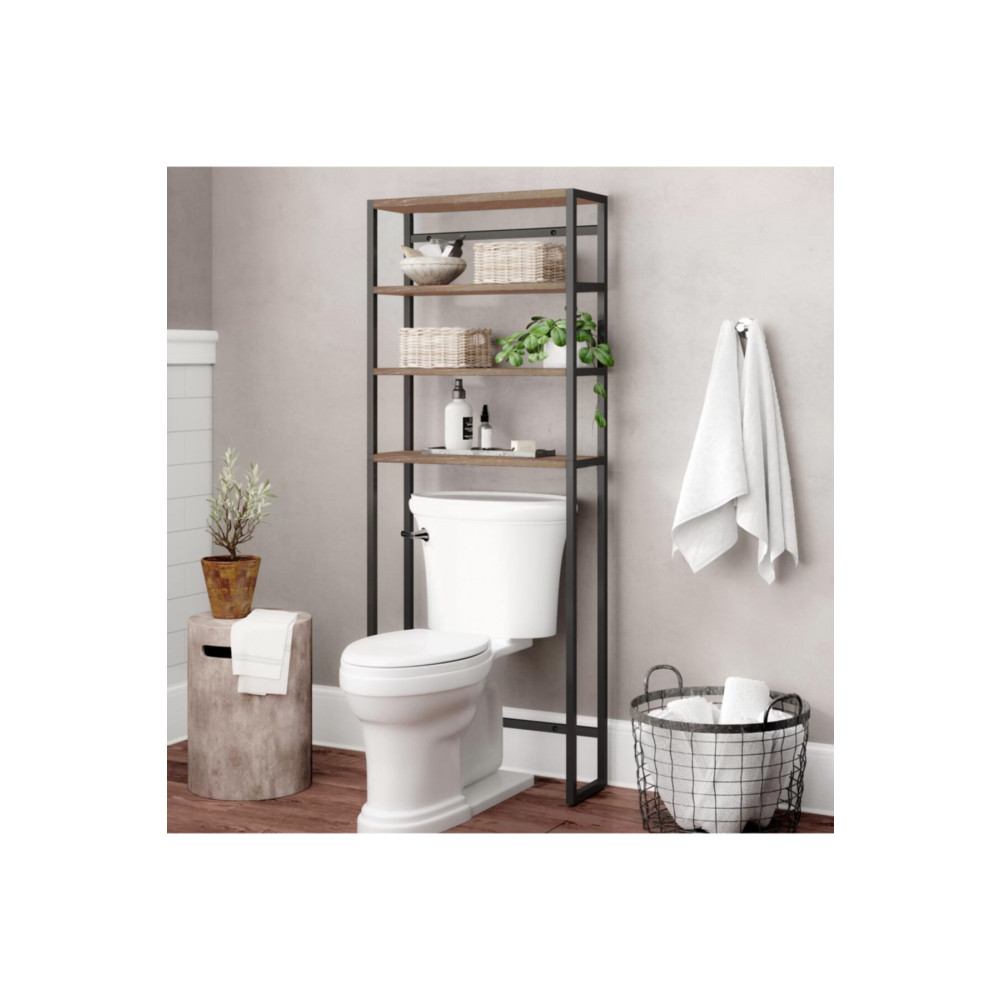 Morpanya Klozet Üstü Düzenleyici Raf Banyo Düzenleyici Klozet Üstü Raf Banyo Raf Dolap Ceviz Banyo Dolabı / Mobilyası Fiyatı