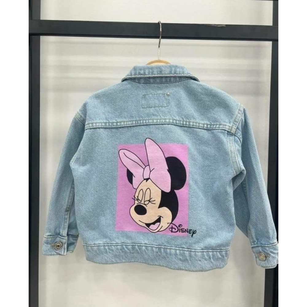 Morpembej Minnie Mouse Disney Denim Kot Ceket Kız Çocuk Mont Fiyatı