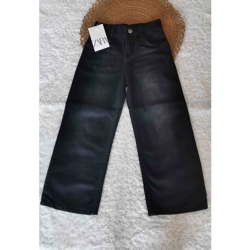 Morpembej Siyah Genis Paca Zara Model Pantolon Kız Çocuk Pantolon Fiyatı