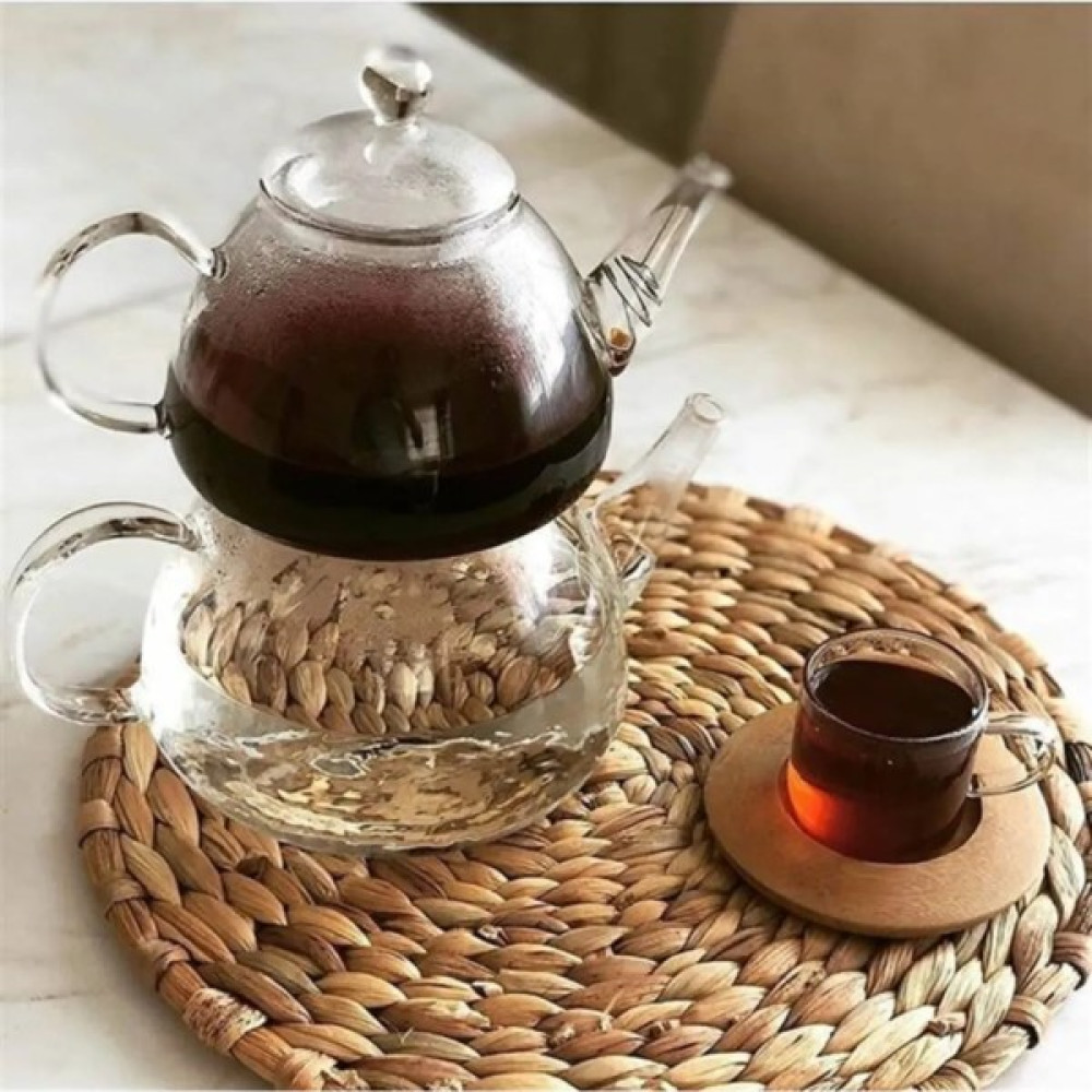 Morponi Ateşe Dayanıklı Borasilikat Cam Çaydanlık Düz Model Çay / Çaydanlık Setleri Fiyatı