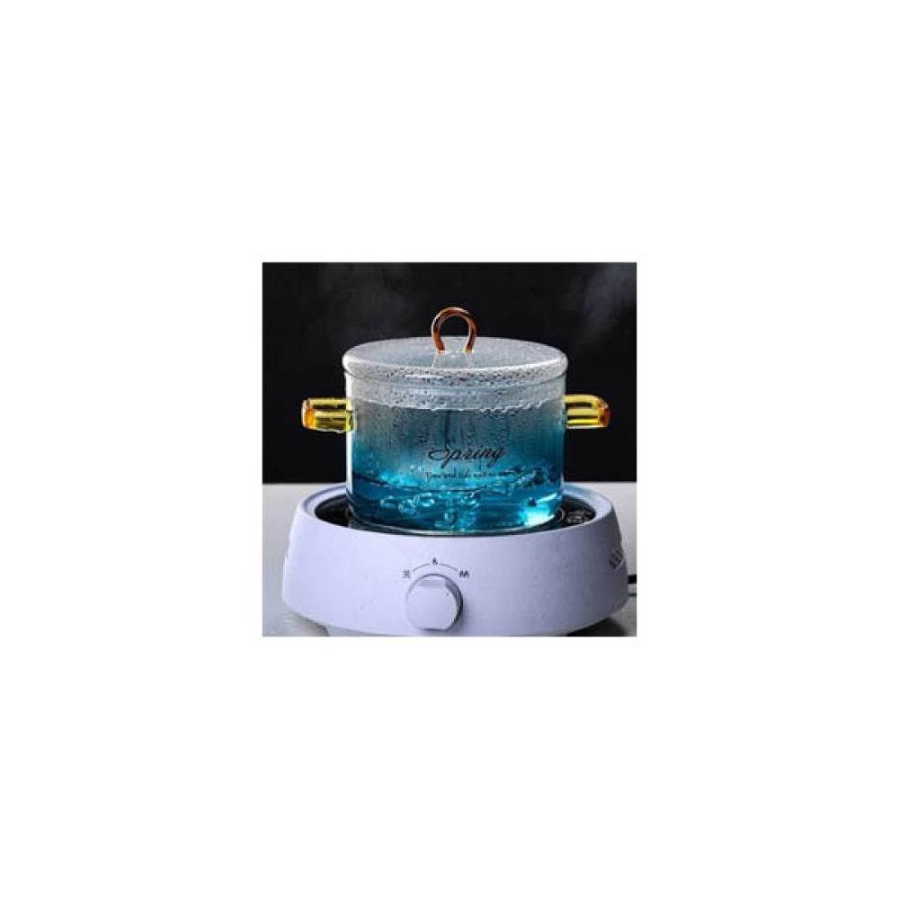 Morponi Blue Life Lüks Tasarım Borosilikat Cam Tencere 1500 ml Tencereler Fiyatı