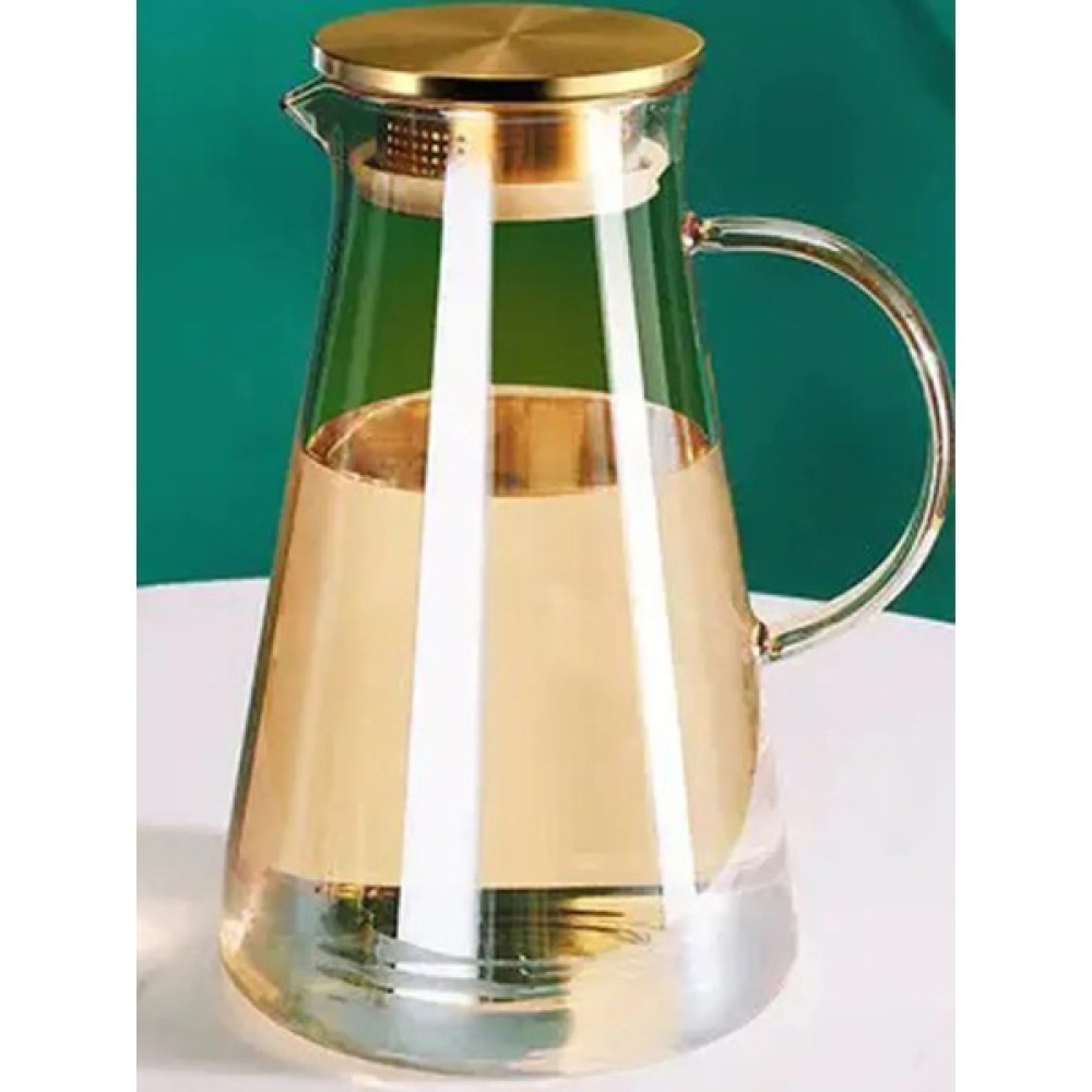 Morponi Borosilikat Cam Metal Kapaklı Lüks Sürahi 1900 ml - 1,9 L Sürahi Fiyatı