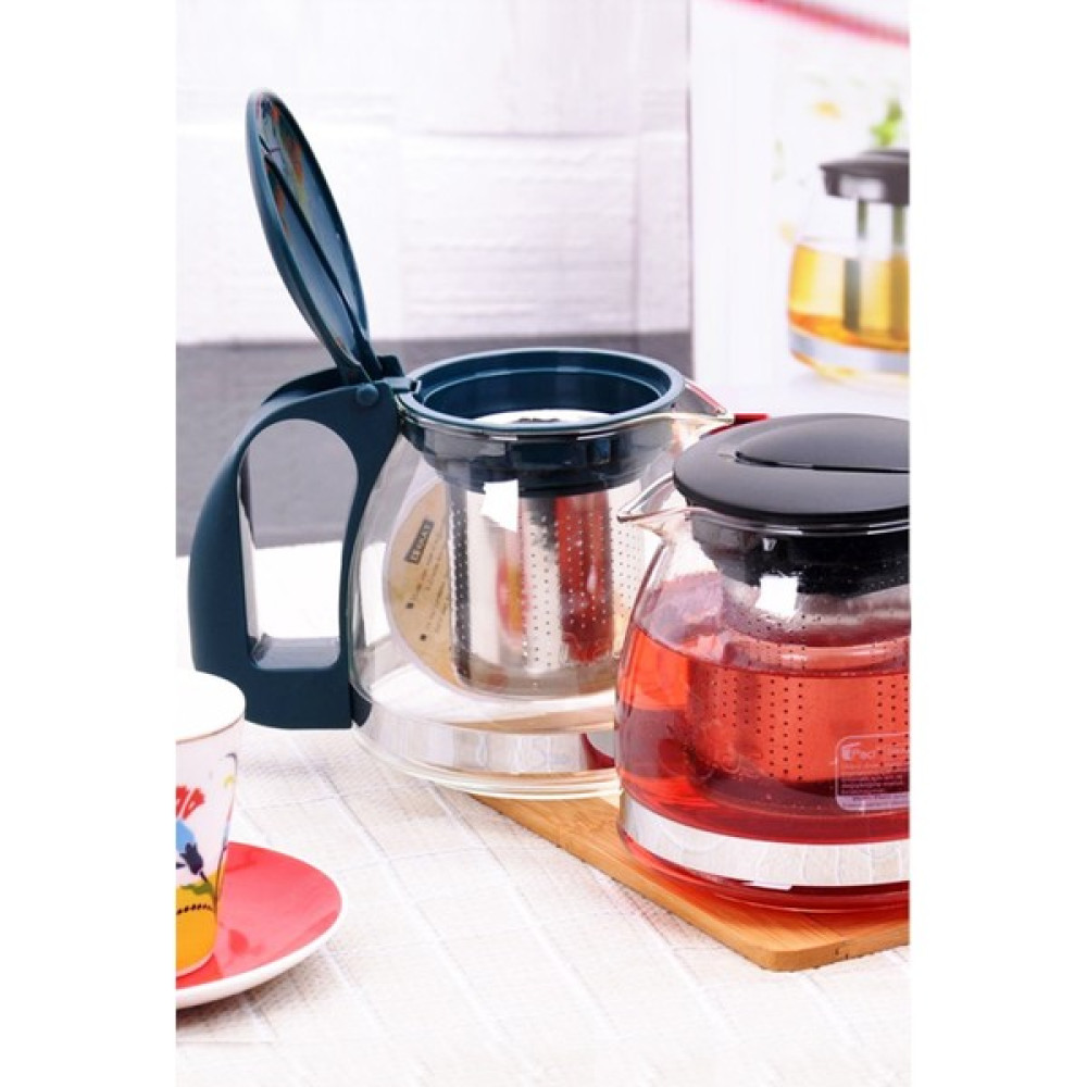 Morponi Demlik Süzgeçli Cam Demlik 700 ml Çay Kahve Bitki Çayı Demliği Siyah Çay / Çaydanlık Setleri Fiyatı
