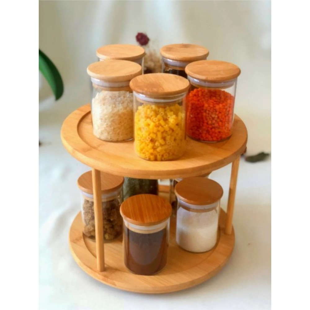Morponi Standlı Bambu Kapaklı 10'lu Baharat Seti 250 ml Baharat Setleri & Baharatlıklar Fiyatı