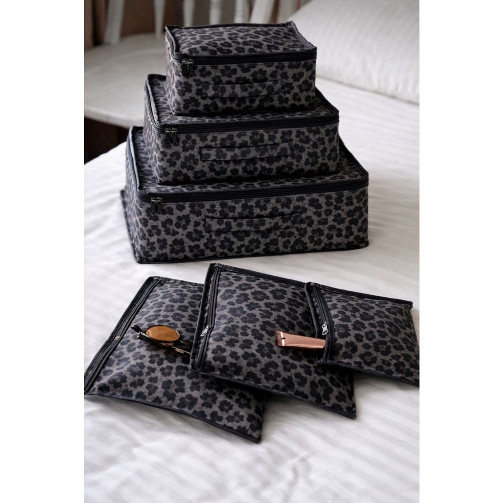Morport Premium Leoparlı 6’lı Valiz Düzenleyici Set I Seyahat Organizer Çantası I Bavul Içi Düzenleyici Bavul / Valiz Fiyatı