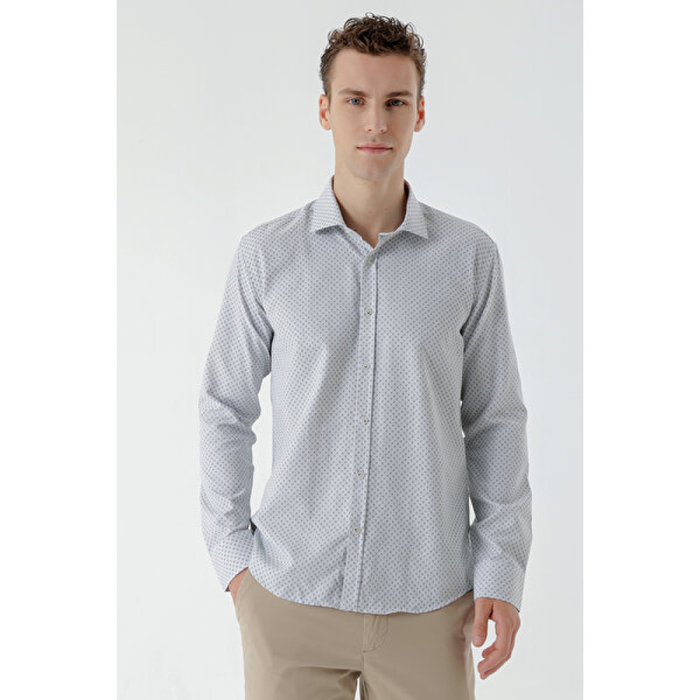 Morven Erkek Yeşil Vigo Desenli Slim Fit Gömlek Erkek Gömlek Fiyatı