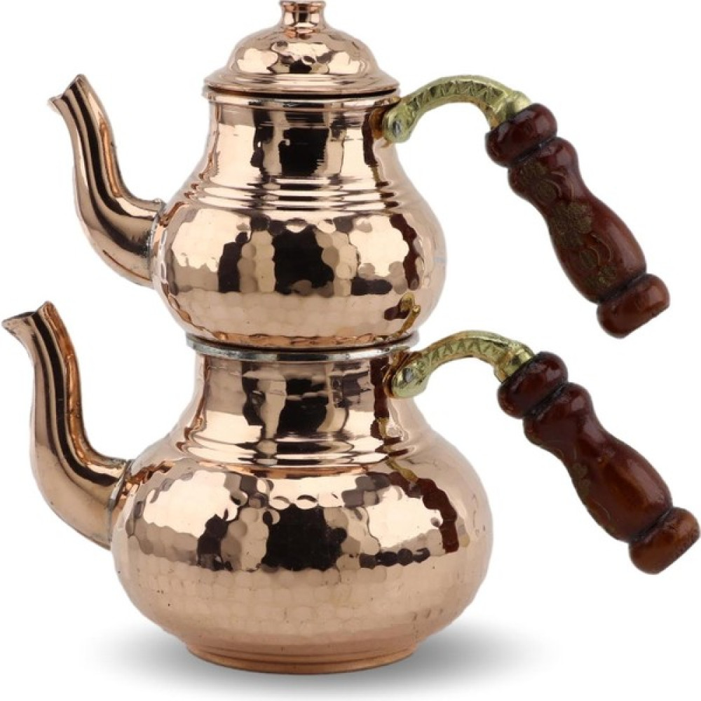 Morya Bakır Çaydanlık 1.4 lt Küçük Boy Çay / Çaydanlık Setleri Fiyatı