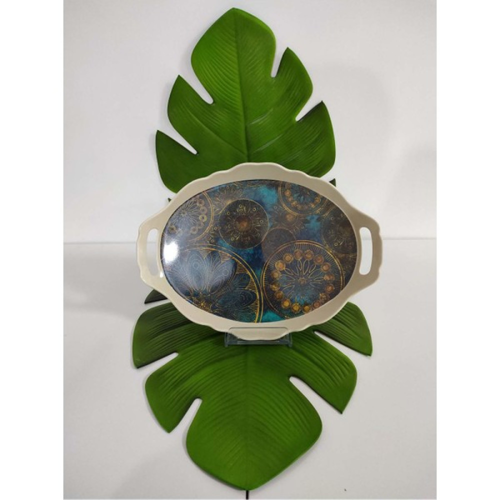 Morza Home Melamin Dalgalı Tepsi 26 x 36 cm 10 Desen - 26 cm Servis Tepsisi Fiyatı