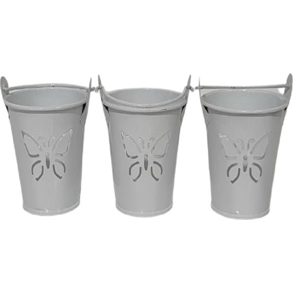 Morza Home Metal Minik Ciceklik Aksesuar - Beyaz Saksı ve Aksesuarları Fiyatı