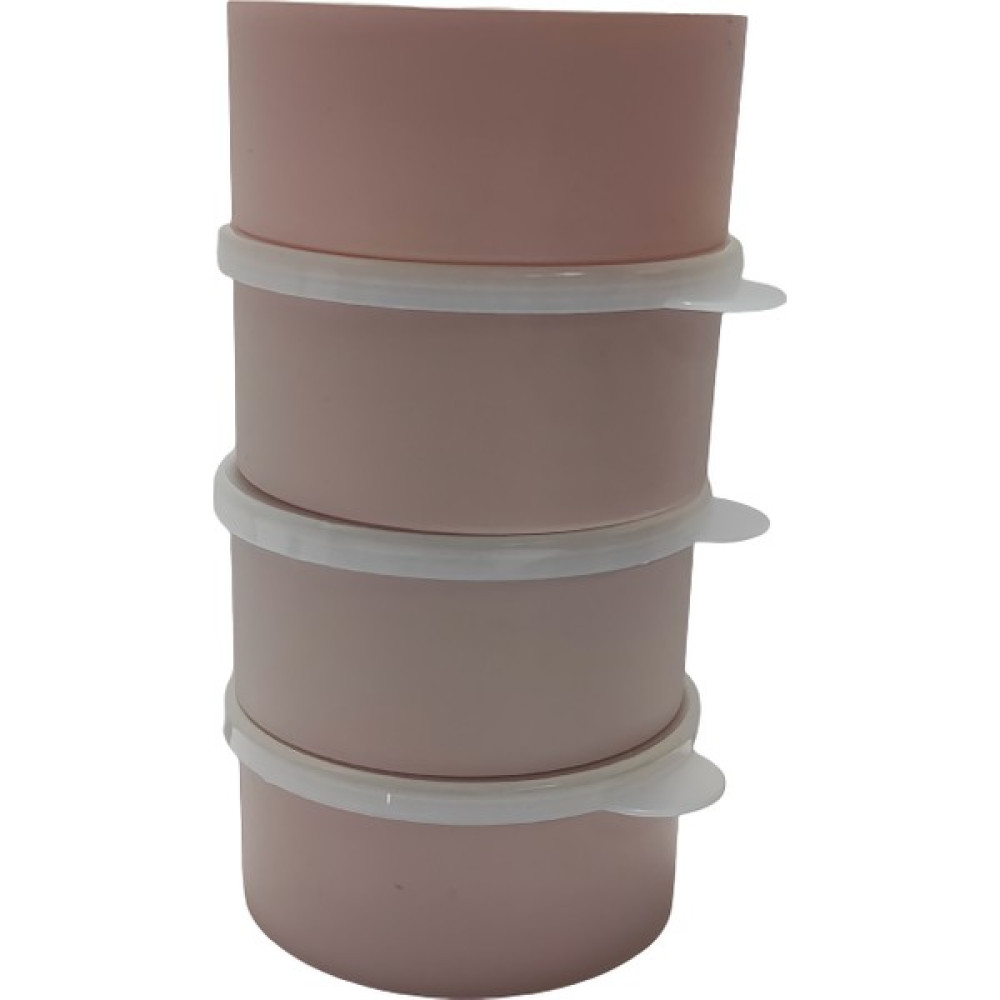 Morza Home Morzahome 4lu Mini Saklama Kabı-Çap:9cm Yuk:4cm(Agri-Kgri-Beyaz-Pembe-Karışık) Saklama Kapları Fiyatı