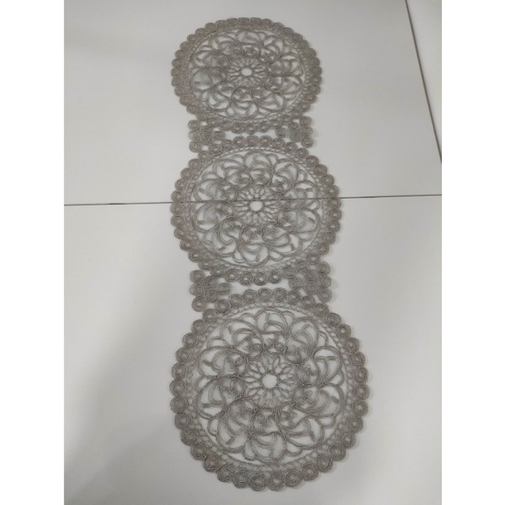 Morza Home Runner Kumaş Yuvarlak (36X110CM) Gri - 30 x 110 cm Masa Örtüsü Fiyatı